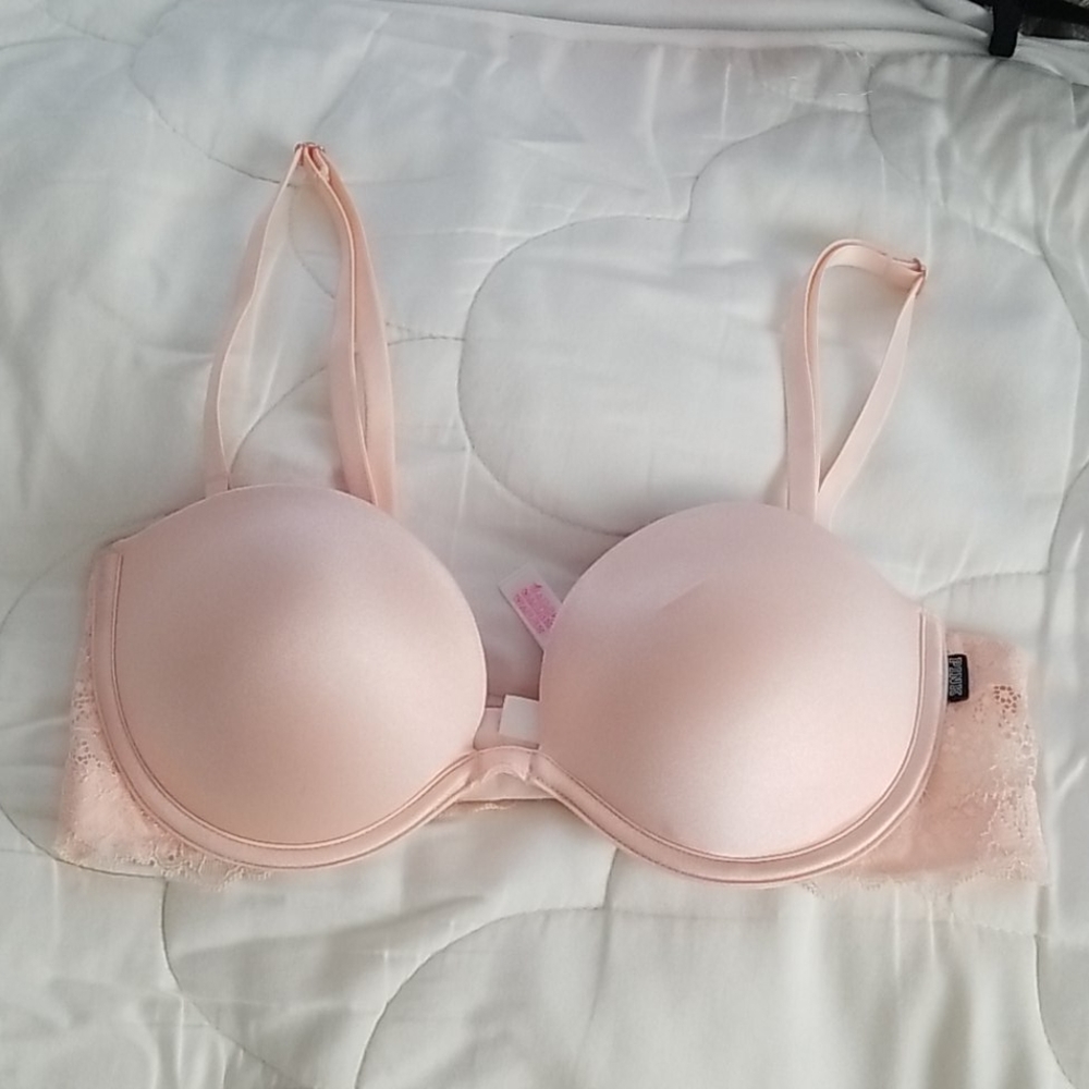 PINK Plunge Push Up Multi Way Bra